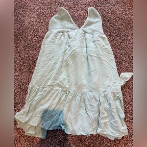 NWT Cupshe Aqua Blue tie back Dress